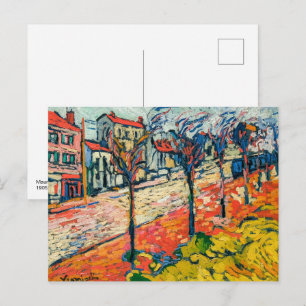 Postal Paisaje suburbano Maurice de Vlaminck