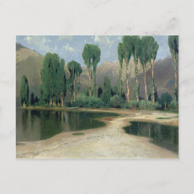 Postal Paisaje suizo (Anverso)