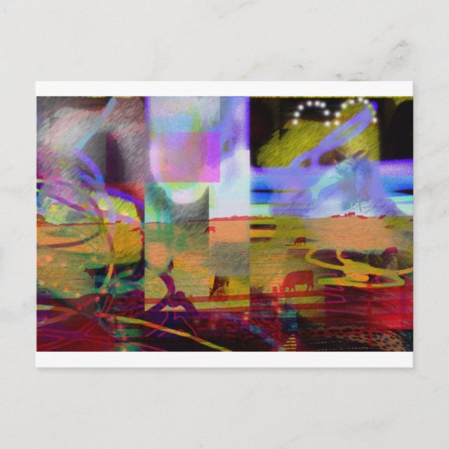 Postal Paisaje surrealista # 1 (Anverso)
