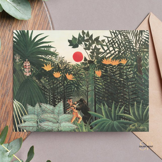 Postal Paisaje tropical de Henri Rousseau (Subido por el creador)