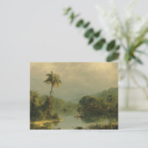Postal Paisaje tropical Iglesia de Frederic Edwin