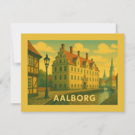 Postal Paisaje urbano de Aalborg Dinamarca