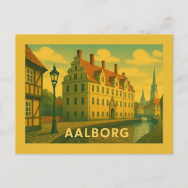 Postal Paisaje urbano de Aalborg Dinamarca
