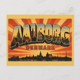 Postal Paisaje urbano de Aalborg Dinamarca