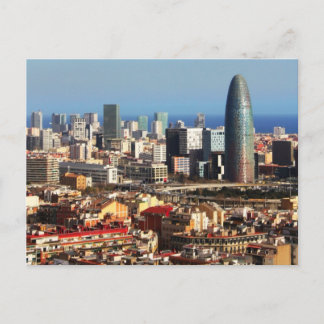 Postal Paisaje urbano de Barcelona
