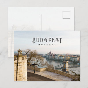Postal paisaje urbano de Budapest Hungría, foto de viaje