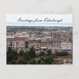 Postal paisaje urbano de edinburgh