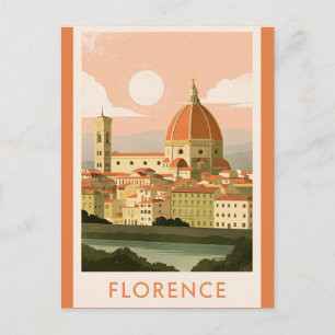 Postal Paisaje urbano de Florencia