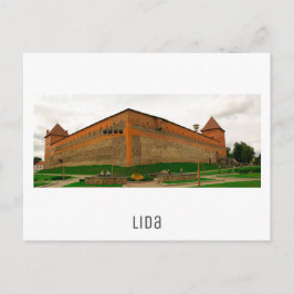 Postal Paisaje urbano de la ciudad de Lida, Bielorrusia, 
