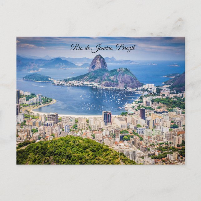 Postal Paisaje urbano de Río de Janeiro, Brasil (Anverso)