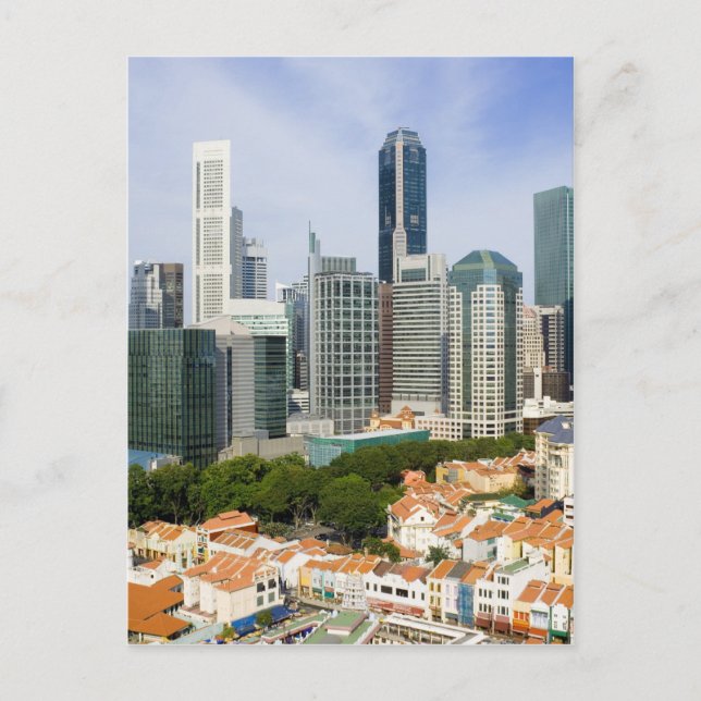 Postal Paisaje urbano de Singapur (Anverso)