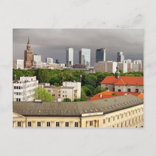Postal Paisaje urbano de Varsovia