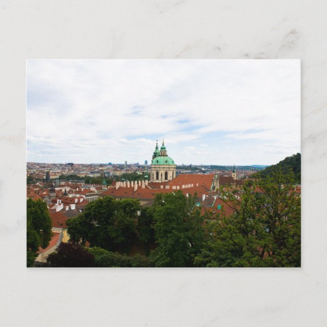 Postal Paisaje urbano en Praga (Anverso)