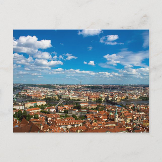 Postal Paisaje urbano en Praga (Anverso)