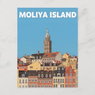 Postal Paisaje urbano histórico Isla Moliya Viajes Europe