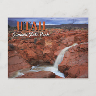 Postal Paisaje Utah del Parque Estatal Gunlock