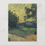 Postal Paisaje Van Gogh en Twilight<br><div class="desc">Paisaje Van Gogh en Twilight Masterpiece - Vincent Van Gogh pintó Paisaje en Twilight en 1890, un hermoso paisaje en su estilo tradicional. Vincent Van Gogh pintó increíbles pinturas post-impresionistas. Los cuadros de Van Gogh eran conocidos por ser groseros y ásperos. El color era atrevido y el golpe de pintura...</div>