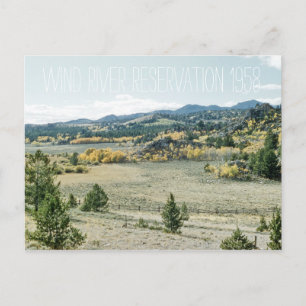 Postal Paisaje Wyoming Reserva del Río Eólico 1958