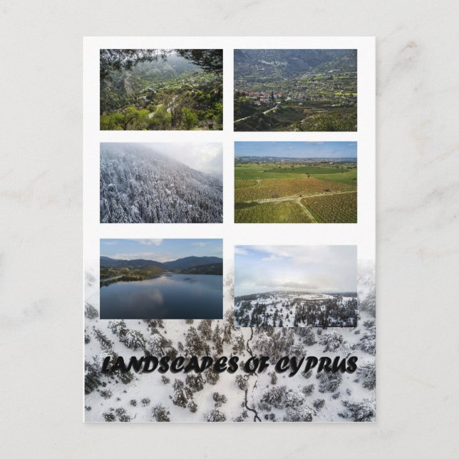 Postal Paisajes de Chipre (Anverso)