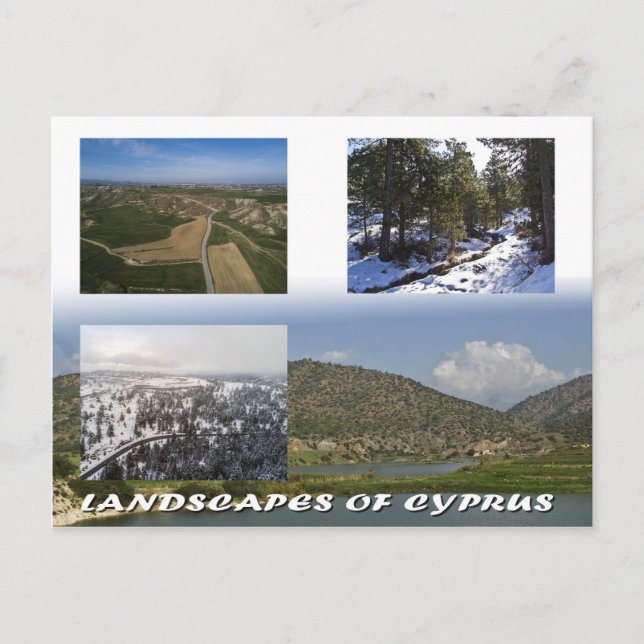 Postal Paisajes de Chipre (Anverso)