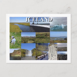 Postal Paisajes de Verano de Islandia