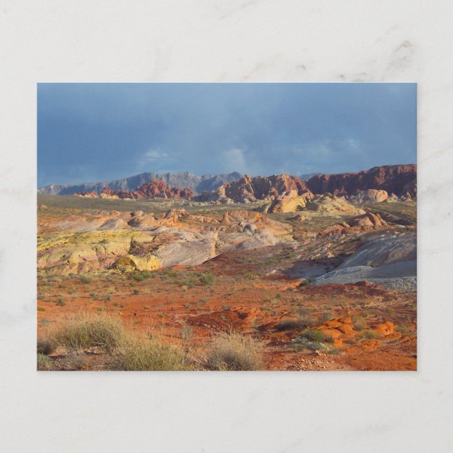 Postal Paisajes del desierto norteamericano: Valle del Fu (Anverso)