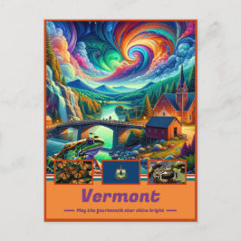 Postal Paisajes Encantados en Vermont Pintoresco