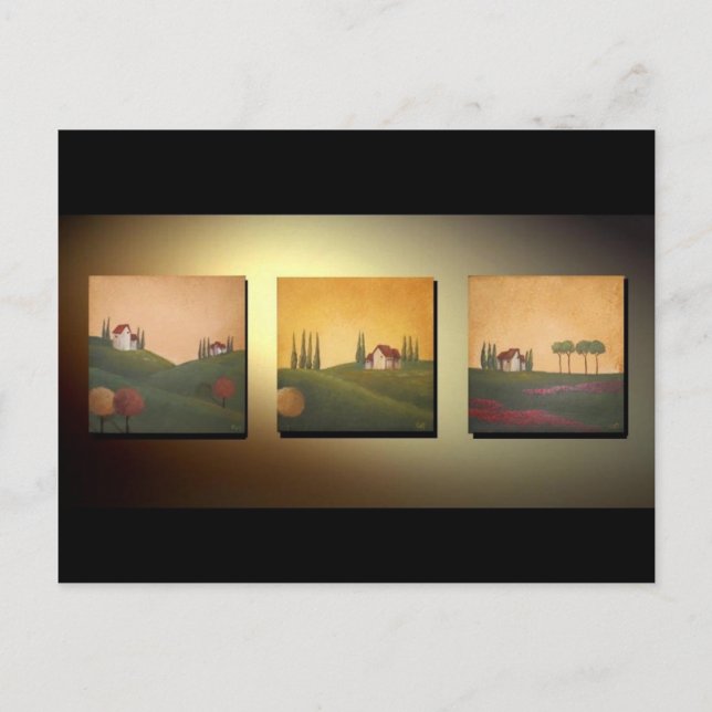 Postal Paisajes toscanos III (Anverso)