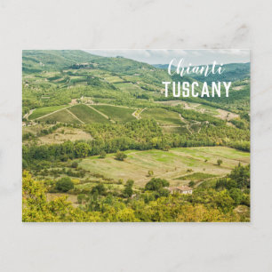 Postal Paisajes vitícolas por la mañana en Chianti