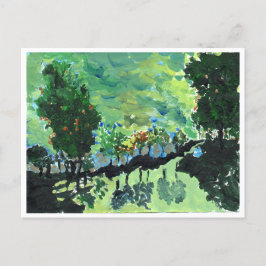 Postal paisajista tipo Van Gogh
