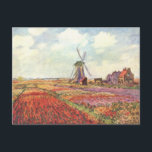 Postal Países Bajos - Monet<br><div class="desc">Esta es una pintura de Claude Monet basada en el petróleo titulada "Holanda".</div>