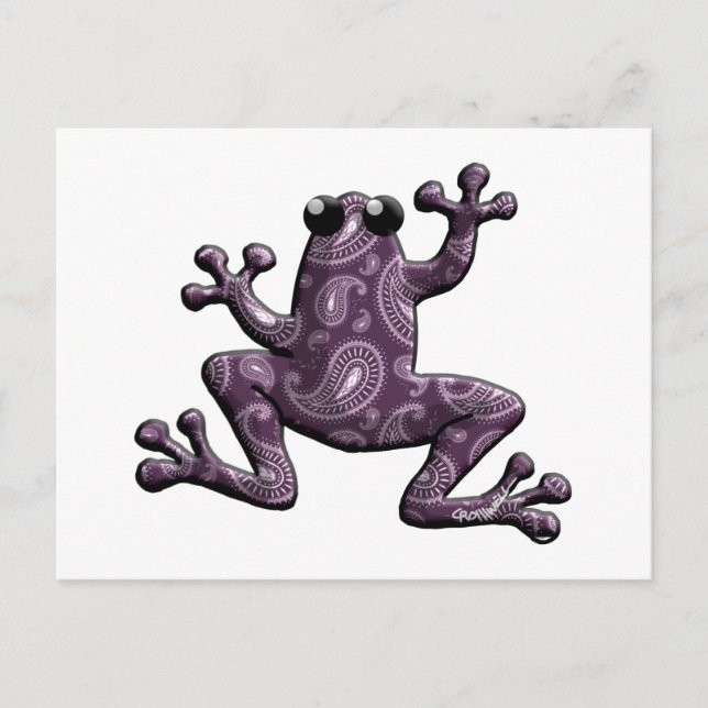 Postal Paisley Frog (Anverso)