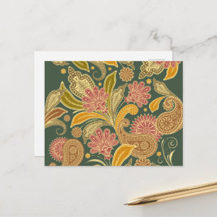 Postal Paisley Pattern, Persian Paisley, Oriental Paisley