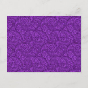 Postal Paisley Púrpura