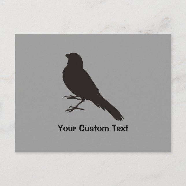 Postal Pájaro canario permanente (Anverso)