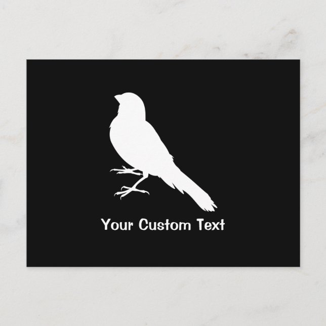 Postal Pájaro canario permanente (Anverso)