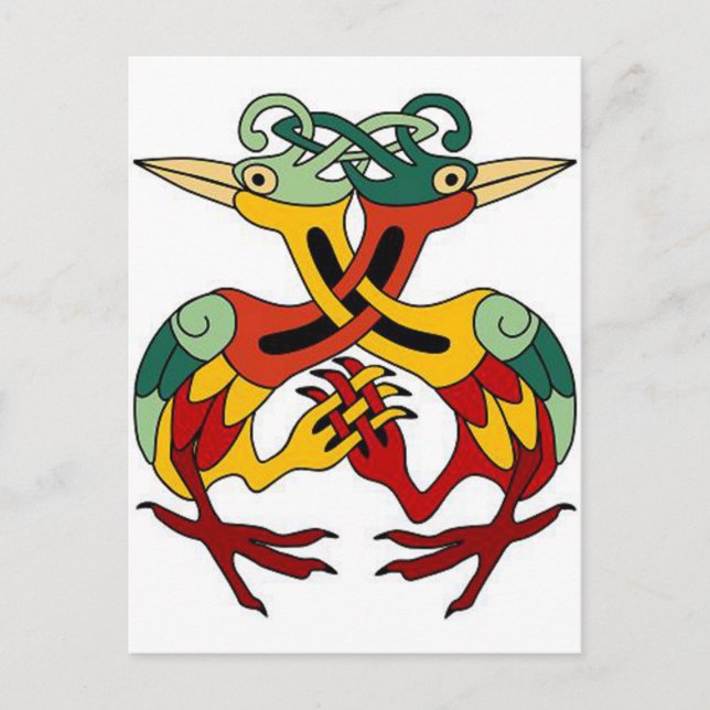 Postal Pájaro Celta (Anverso)