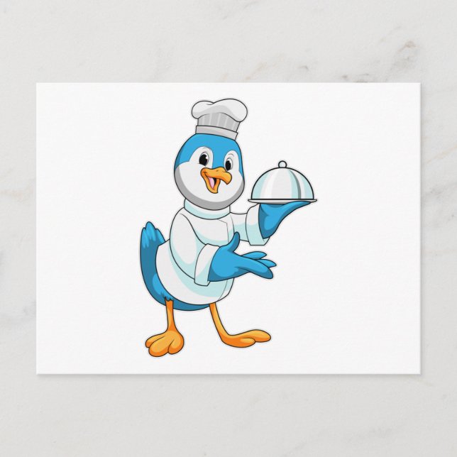 Postal Pájaro cocinado con Plata (Anverso)