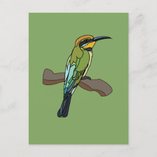 Postal Pájaro de Bee-Eater