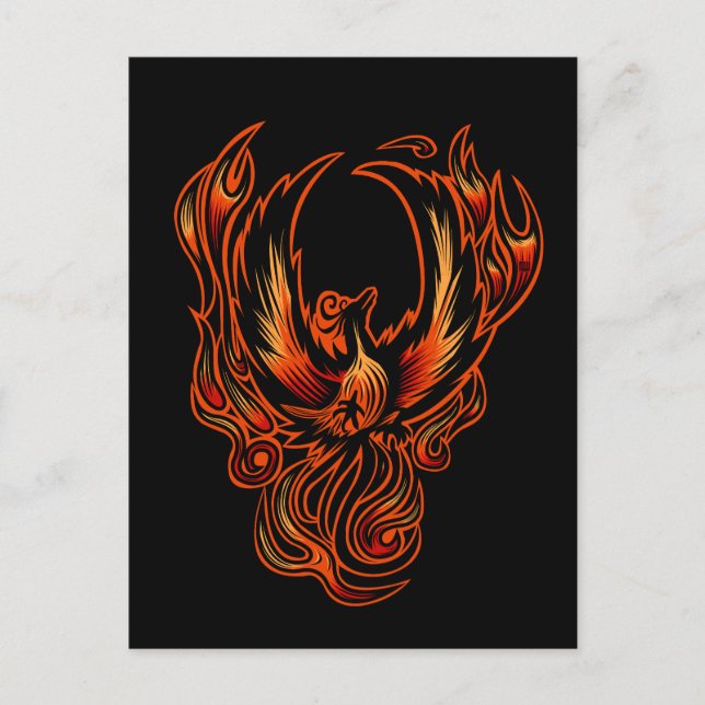 Postal Pájaro De Fuego (Anverso)