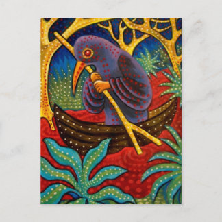 Postal pájaro de la medicina