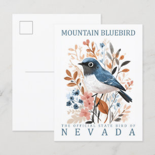 Postal Pájaro de Montaña Azul de Nevada Estados Unidos