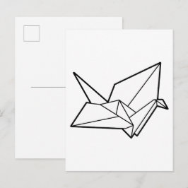 Postal Pájaro de origami