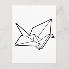 Postal Pájaro de origami
