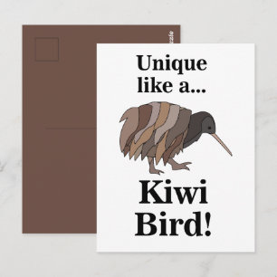 Postal Pájaro Kiwi
