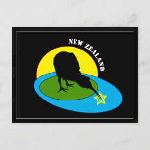 Postal Pájaro Kiwi, Arte de Nueva Zelanda, viaje / vacaci