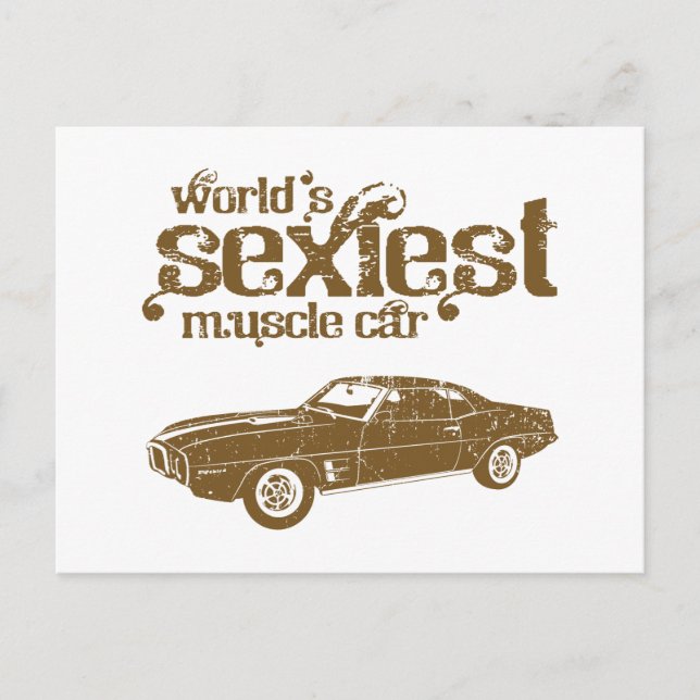 Postal Pájaro Pontíaco de 1969 (Anverso)