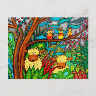 Postal Pájaro pudriendo