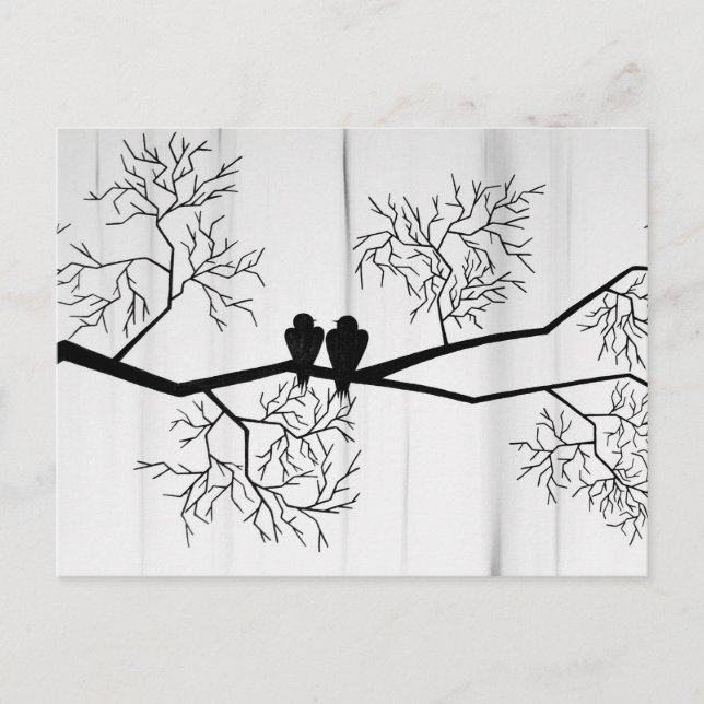 Postal pájaros (Anverso)