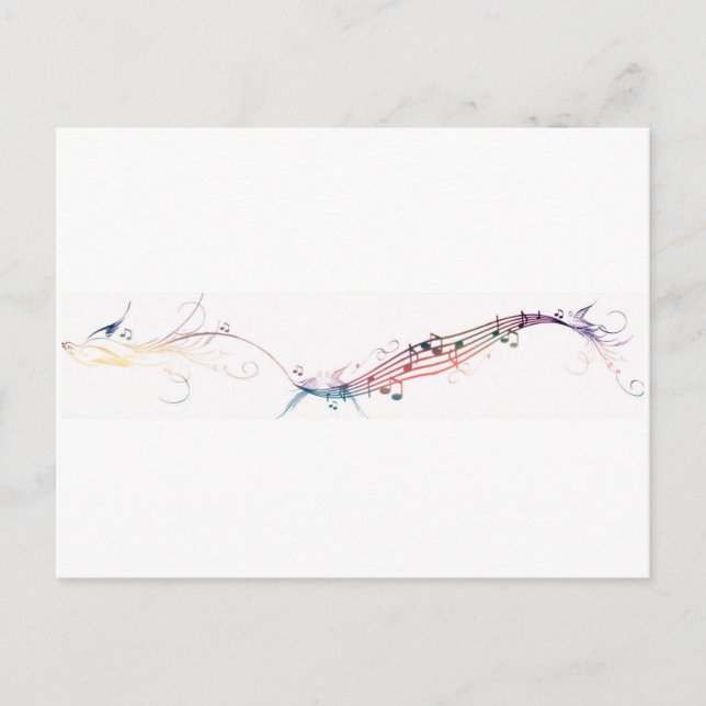 Postal pájaros cantores arcoíris (Anverso)